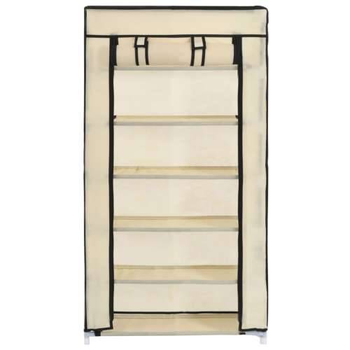 282429 Shoe Cabinet with Cover Cream 58x28x106 cm Fabric - Krema 58 x 28 x 106 cm 1 Cijena