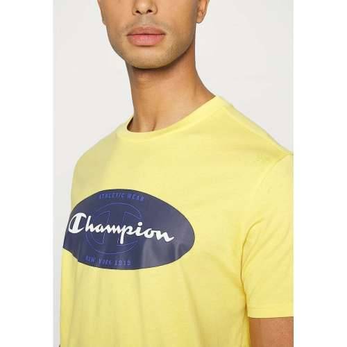 Muška Majica Kratkih Rukava Champion Crewneck Rumena Cijena