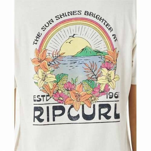 Majica Kratkih Rukava Rip Curl Sun Relaxed Bijela Cijena