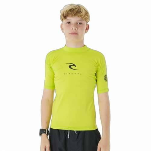 Dječje Majica Kratkih Rukava Rip Curl Corps S/S Rash Rumena Daskanje Likra Cijena