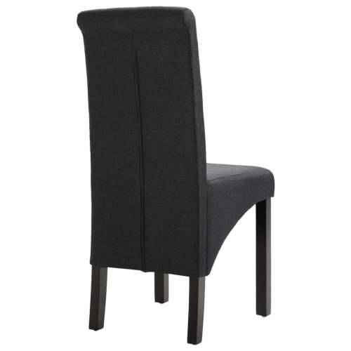 Blagovaonske stolice od tkanine 4 kom tamnosive Cijena