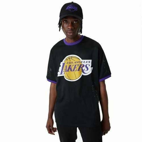 Košarkaška majica New Era Mesh LA Lakers Crna Cijena