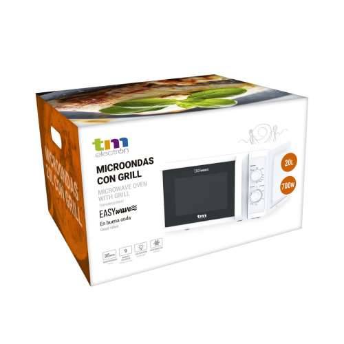 Mikrovalna Pećnica s Roštiljem TM Electron Bijela 700 W 20 L Cijena