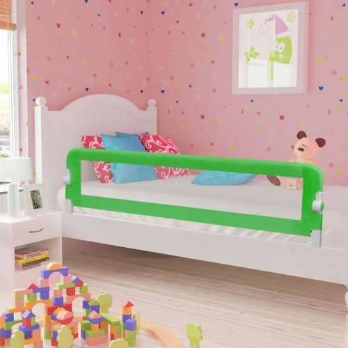 Sigurnosna ogradica za dječji krevet zelena 180x42 cm poliester Cijena