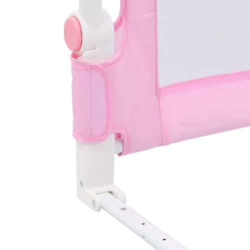 Sigurnosna ograda za dječji krevet ružičasta 120x42 cm poliester Cijena