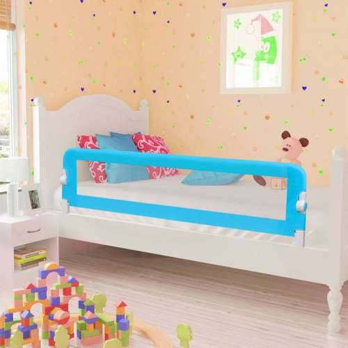 Sigurnosna ogradica za dječji krevet plava 120x42 cm poliester Cijena