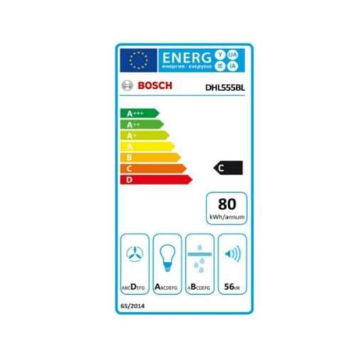 Konvencionalna Napa BOSCH DHL555BL 53 590 m³/h 206W C Srebrna Cijena