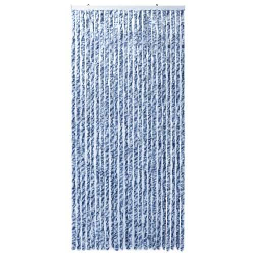 Zastor protiv insekata plavo-bijelo-srebrni 100 x 220 cm šenil Cijena