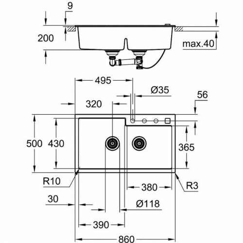 Dvostruki sudoper Grohe K500 Cijena