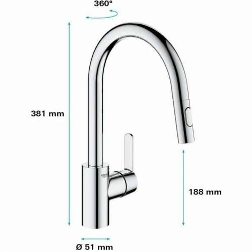 Slavina s jednom ručkom Grohe 31484001 Cijena