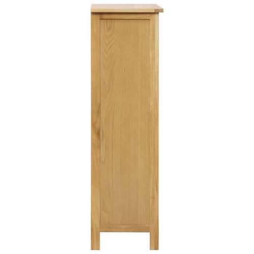 Ormarić za cipele od masivne hrastovine 76 x 37 x 105 cm - Smeđa 1 Cijena