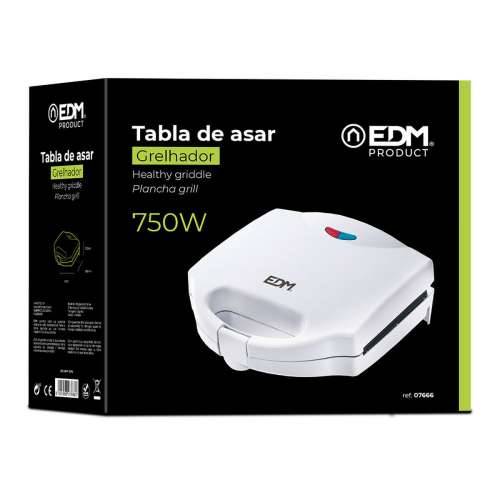 Aparat za sendviče EDM 07666 Bijela 750 W Cijena