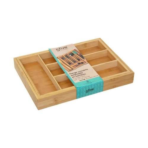 Organizator Pribora za Jelo 5five Simply Smart Smeđa Prirodno Drvo Bambus 34 x 25 x 4,5 cm Cijena