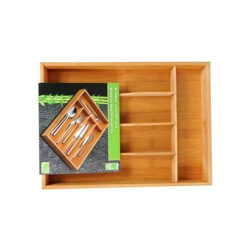 Organizator Pribora za Jelo 5five Simply Smart Smeđa Prirodno Drvo Bambus 34 x 25 x 4,5 cm Cijena