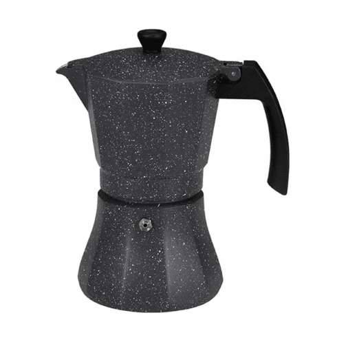 Talijanska Moka za Kavu EDM Crna Aluminij 12 Tasītes Indukcija Cijena