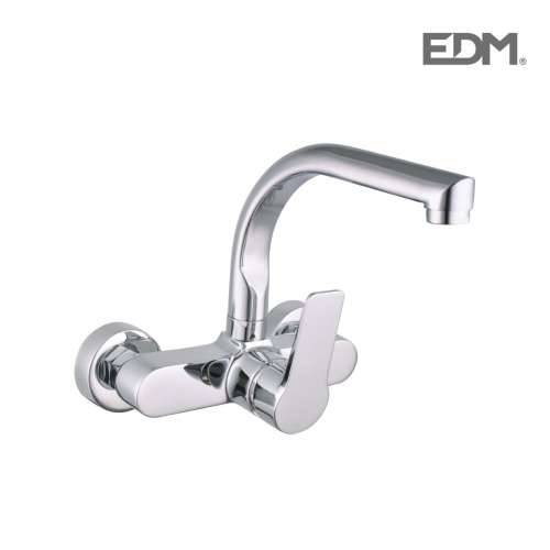 Slavina s jednom ručkom EDM 01145 Srebrna Nehrđajući Čelik Mesing Zinc 21 x 19 cm Cijena