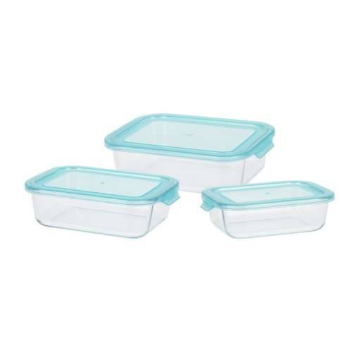 Set 3 kutija za užinu Excellent Houseware Kristal Cijena