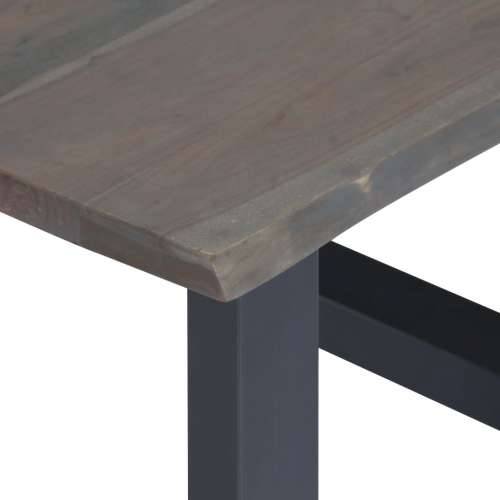 Stolić za kavu sa živim rubovima 60x60x40 cm masivno bagremovo drvo - Siva 1 60 cm Cijena