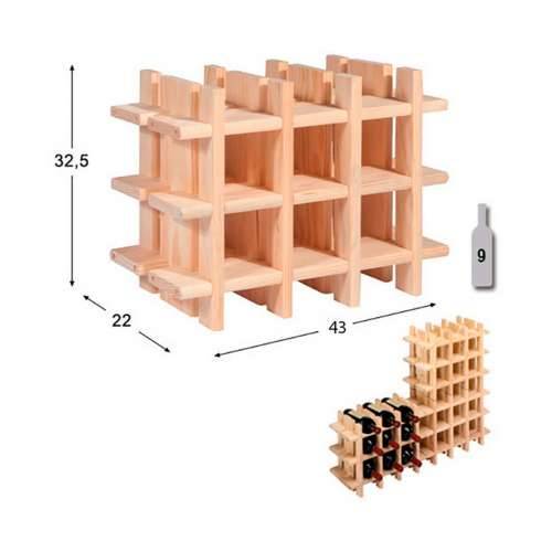 Stalak za boce Astigarraga Evolutivo rioja Smeđa Borovina (43 x 22 x 32,5 cm) Cijena