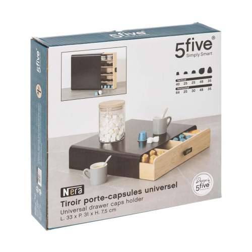 Organizator za Kapsule Kave 5five Simply Smart Noir Kitchen Crna Metal 33 x 31 x 7,5 cm Cijena