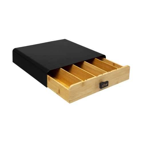 Organizator za Kapsule Kave 5five Simply Smart Noir Kitchen Crna Metal 33 x 31 x 7,5 cm Cijena