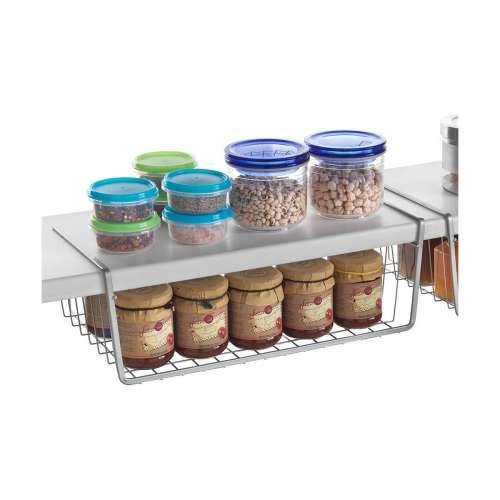 Organizator za Kuhinjski Ormarić Metaltex Kanguro 40 x 26 x 14 cm Bijela Siva Cijena