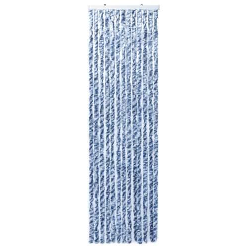 Zastor protiv insekata plavo-bijelo-srebrni 56 x 185 cm šenil Cijena