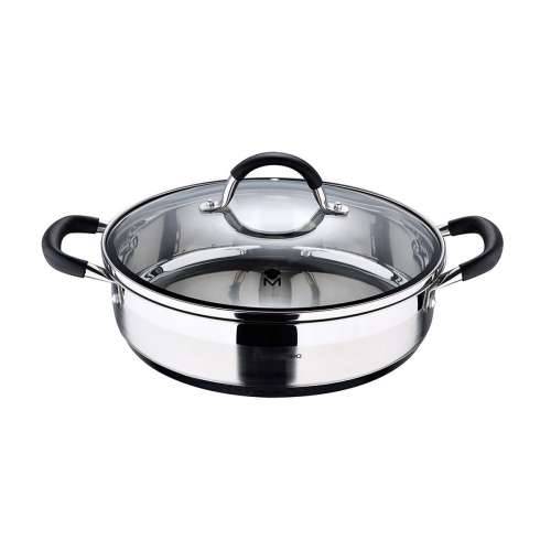 Duboka tava s poklopcem Masterpro Nehrđajući Čelik AISI 304 (3,8 L) 28 x 7 cm Cijena