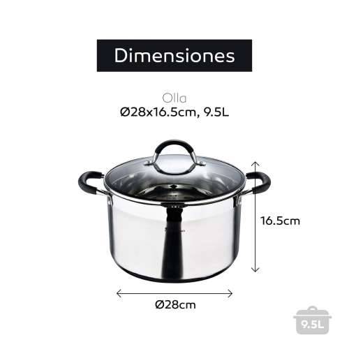 Lonac za Sporo Kuhanje Masterpro bgmp-1506 ø 28 cm (9,5 L) Cijena