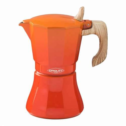 Talijanska Moka za Kavu Oroley Petra Oranžna Aluminij 6 Šalice Cijena