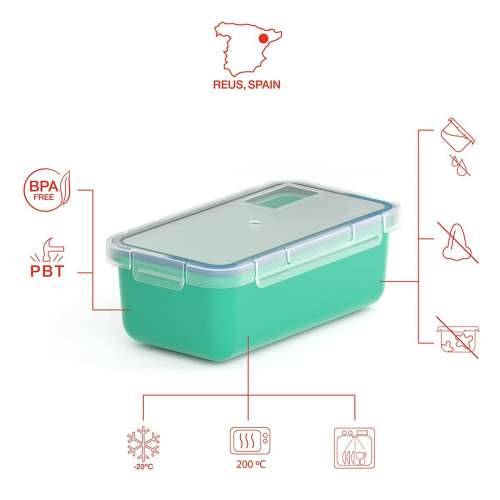 Posuda za čuvanje hrane Valira 6090/97 hermetično Turkizno termoplastika PBT Pravokutno 750 ml Cijena