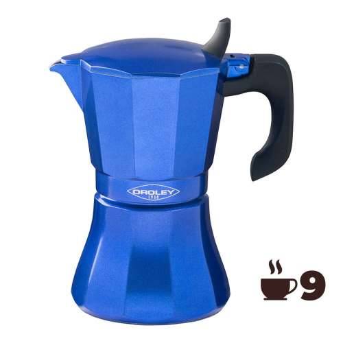 Talijanska Moka za Kavu Oroley Petra Plava Aluminij 9 Šalice Cijena