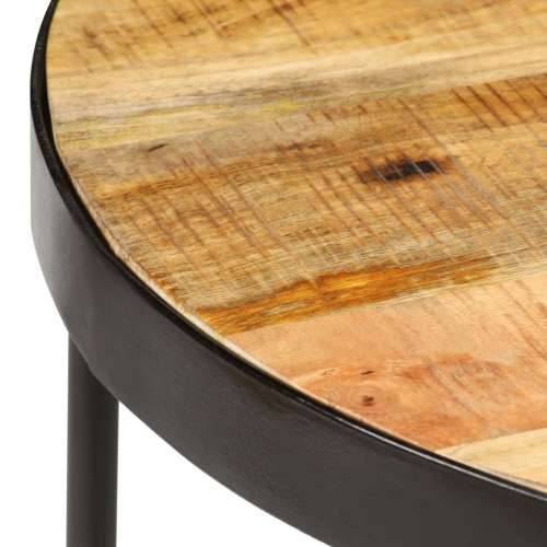 Stolić za kavu od grubog drva manga i čelika ovalni 100 cm Cijena