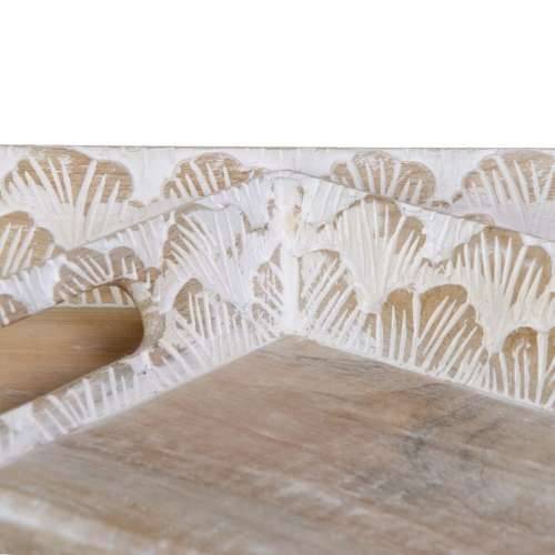 Pladanj za aperitive 45,5 x 30,5 x 5,5 cm Bijela Drvo Manga (2 kom.) Cijena