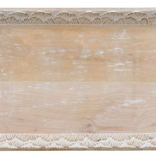 Pladanj za aperitive 45,5 x 30,5 x 5,5 cm Bijela Drvo Manga (2 kom.) Cijena