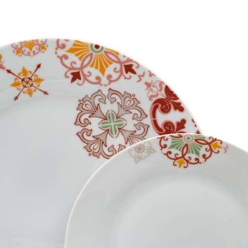 Posuđe za jelo Bordo Horčica Porculan 1 cm 37 x 23 x 30 cm 18 Dijelovi Cijena
