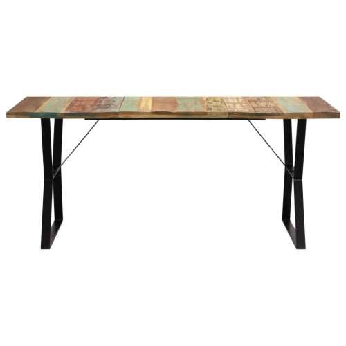 Blagovaonski stol od masivnog obnovljenog drva 180 x 90 x 76 cm Cijena