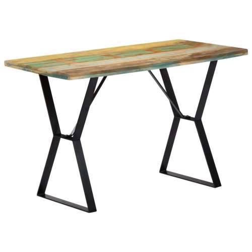 Blagovaonski stol od masivnog obnovljenog drva 120 x 60 x 76 cm Cijena