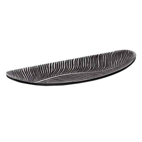 Pladanj Bijela Crna Polirezin 49 x 19,5 x 6 cm Cijena