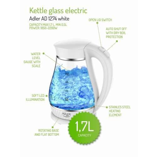 Kuhalo Adler Bijela 2200 W 1,7 L Cijena