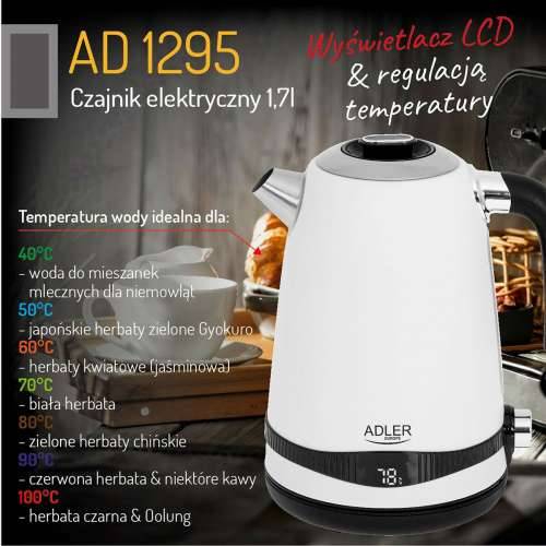 Kuhalo Adler Bijela Nehrđajući Čelik 2200 W 1,7 L Cijena