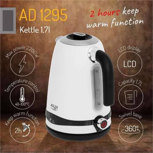Kuhalo Adler Bijela Nehrđajući Čelik 2200 W 1,7 L Cijena