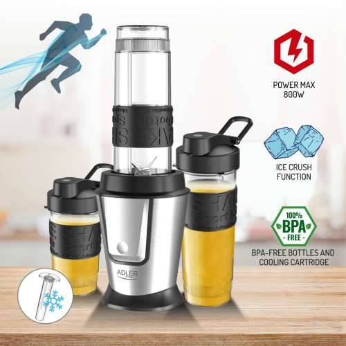 Mikser u posudi Adler AD 4081 Srebrna 500 W 0,5 L Cijena