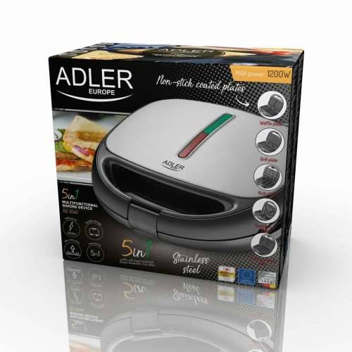 Aparat za sendviče Adler AD 3040 Crna Siva 1200 W Cijena