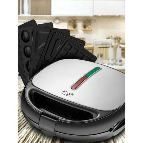 Aparat za sendviče Adler AD 3040 Crna Siva 1200 W Cijena