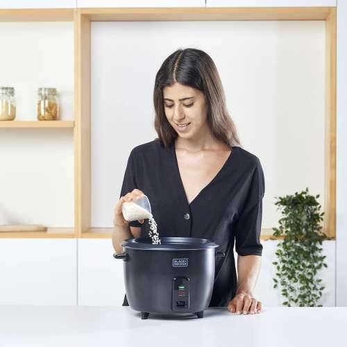kuhalo za rižu Black & Decker ES9680120B Crna Nehrđajući Čelik 700 W 29 x 29 x 29 cm 1,8 L Cijena