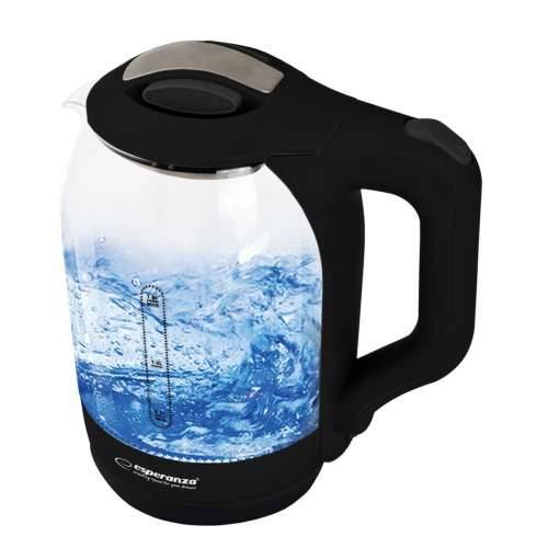 Kuhalo Esperanza EKK025K  Crna Pisana Staklo Plastika 1500 W 1,7 L Cijena