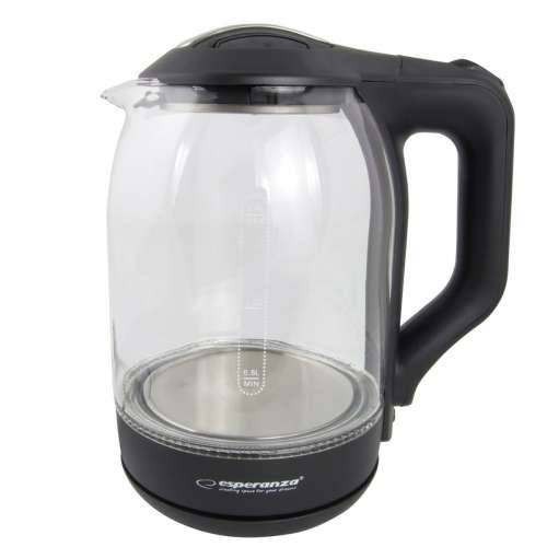 Kuhalo Esperanza EKK025K  Crna Pisana Staklo Plastika 1500 W 1,7 L Cijena