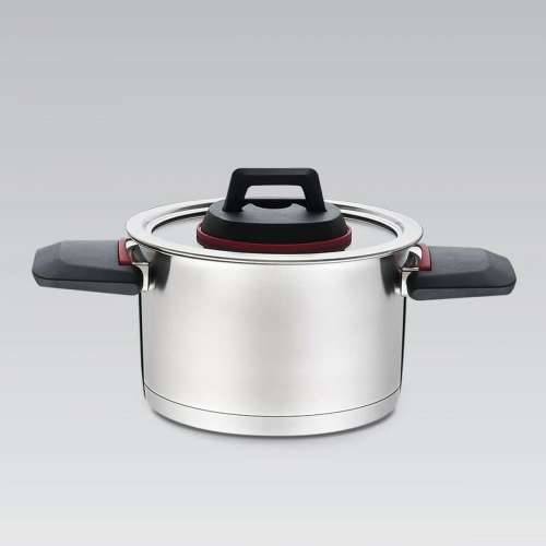 Lonac s Poklopcem Feel Maestro MR-3530-22 Crno crvena Čelik Nehrđajući Čelik Plastika Ø 22 cm 4,2 L Cijena