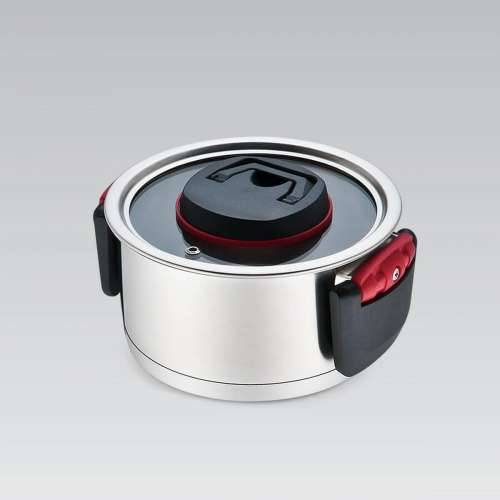 Lonac s Poklopcem Feel Maestro MR-3530-22 Crno crvena Čelik Nehrđajući Čelik Plastika Ø 22 cm 4,2 L Cijena